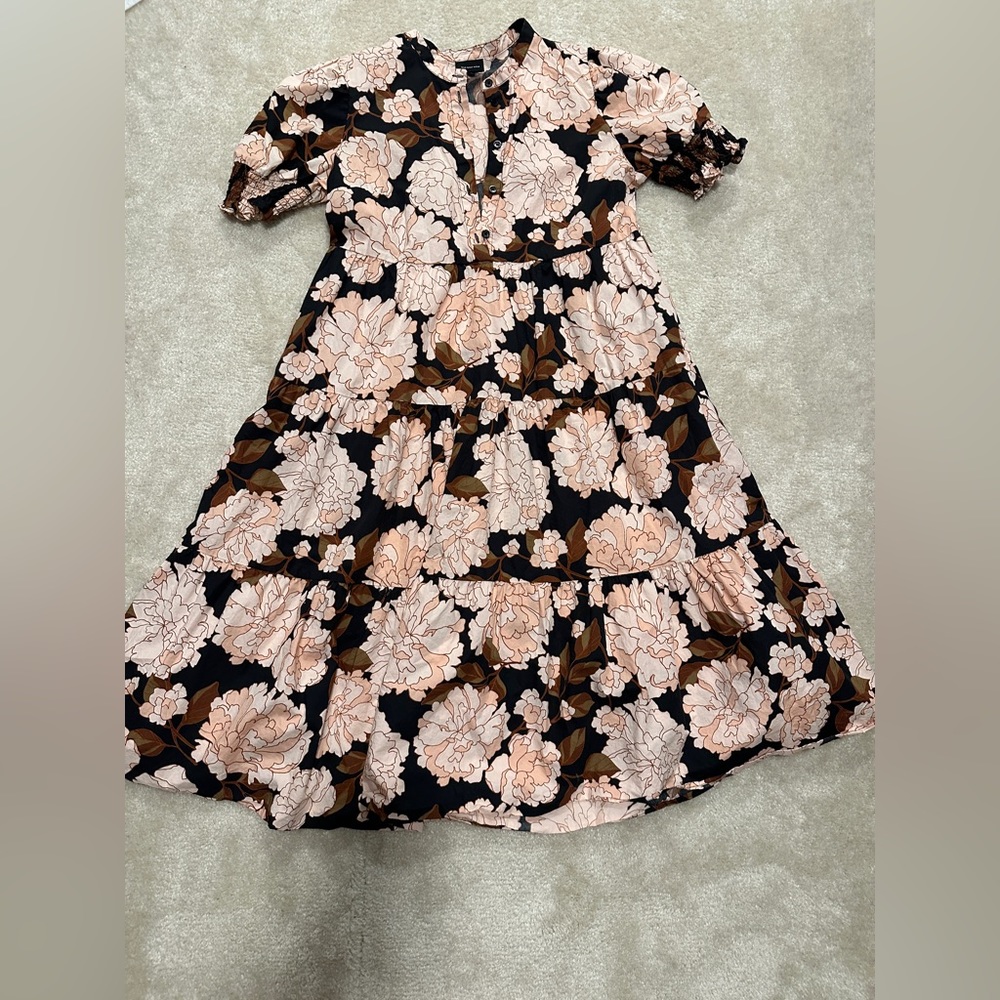 Who What Wear tiered floral dress